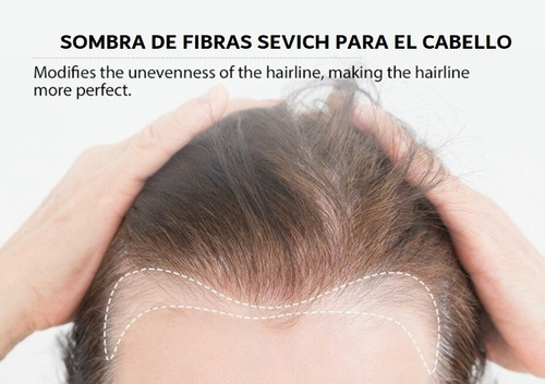 Imagen 3 de 7 de Sombra Sevich Con Espejo Cubre Canas Y Calvicie 12 Grs Stgo