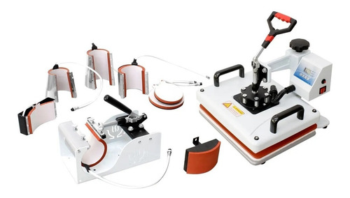 Imagem 4 de 4 de Prensa sublimadora Tander NMS801 branca e vermelhna 220V