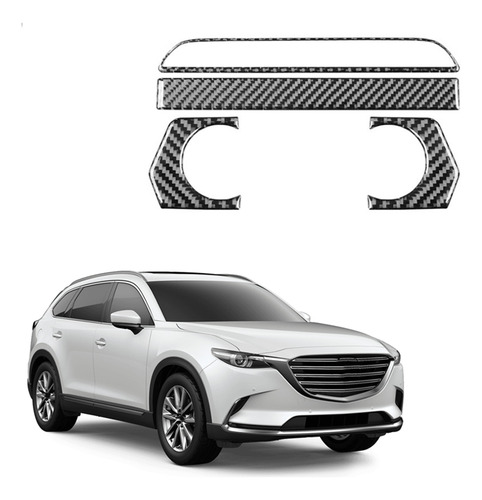 Fibra De Carbono Real Para Mazda Cx9 Cx-9 2016-2022 Center C