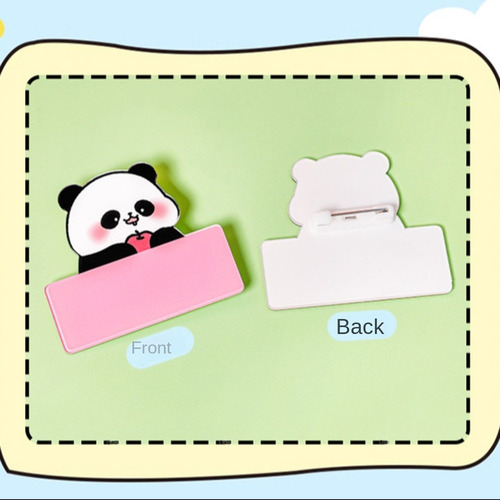 Lindo Broche Acrílico Con El Nombre De Un Panda, Bonito, Esc