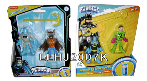 Lote Batman & Manbat & Riddler 2 Two-pack Dc Imaginext Baf  