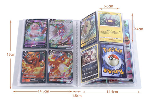 Álbumes Para Cartas Pokemon Diseños Variados 240 Espacios