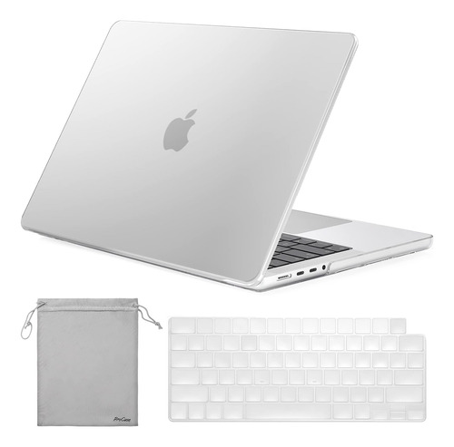 Funda Procase Para Macbook Pro 14 M1 Pro/max +c/tec Clear