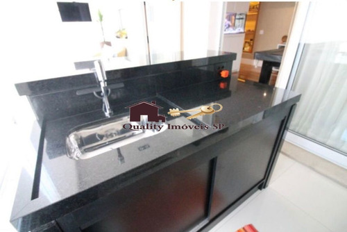 Imagem 10 de 15 de Belo Apartamento De 125m Na Vila Gumercindo. São 3 Suites, 5 Banheiros, Varanda Gourmet Com Churrasq - Qy4102