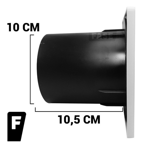 Extractor De Aire 100 Mm 4 Pulgadas Hydra Blanco Vf100a
