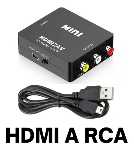 Adaptador HDMI a RCA, HDMI a TV antiguo compatible con Fire Stick, Roku,  Apple TV, Xiaomi Mi Box, Android TV Box, DVD, reproductor de Blu-ray, etc.