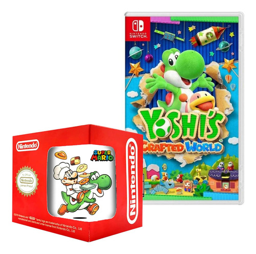 Yoshis Crafted World Nintendo Switch Y Taza