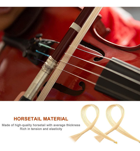 Crin De Caballo Para De Violín Juego De Cuerdas De Violín He