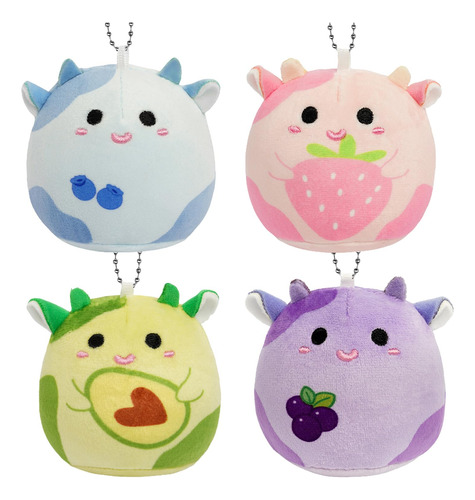 Leokawin Animales De Peluche De Vaca, Mini Juguetes De Frut.