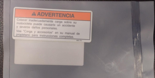 Etiqueta Advertencia Tanque Honda Cg 150 Original Genamax