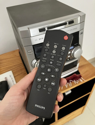 Equipo De Música Philips Fw-c290/18 Minicomponente 18w Rms Plateado (Usado)