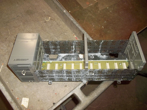 Allen Bradley 1746-a10 Ser B 10 Slot Rack W/ 1746-p2 Ser C