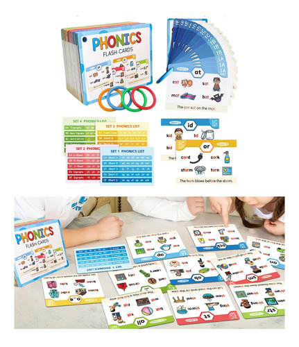Phonics Flash Cards Actividad De Estudio Educativo, 65