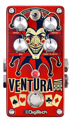 Pedal Efecto Guitarra Digitech Ventura Rotary Vibrato Sale% Color Bordó