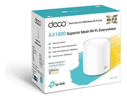 Deco X20 Tp Link Wifi 6 Ax1800 Mesh Pack 1 Router 