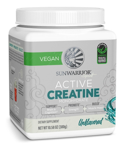 Imagem 4 de 5 de Suplemento Em Pó Creatina Sunwarrior Active Line Vegan 300g