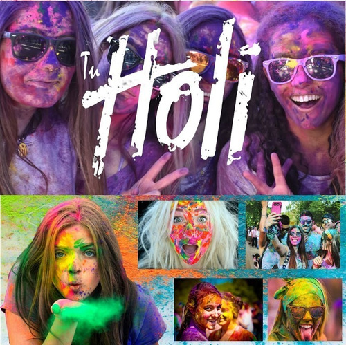 Polvos Holi Uv Fluo Colores Upd Egresados Fiesta Radha