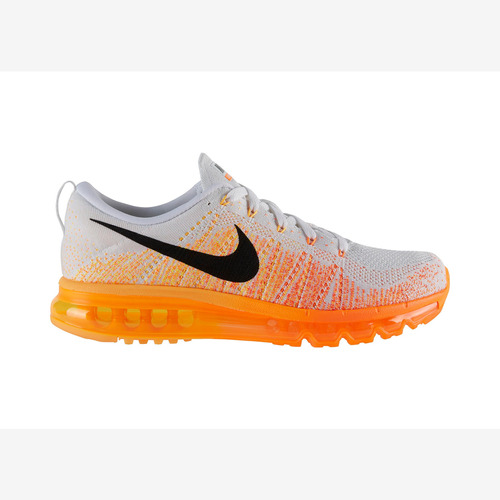 Zapatillas Nike Flyknit Max White Orange 620469-100   