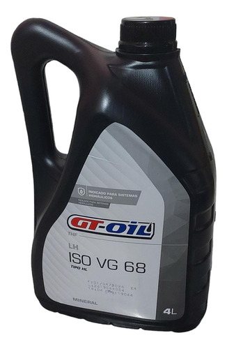 Óleo Hidráulico 68-iso Lh Vg Mineral 4 Litro Gt-oil