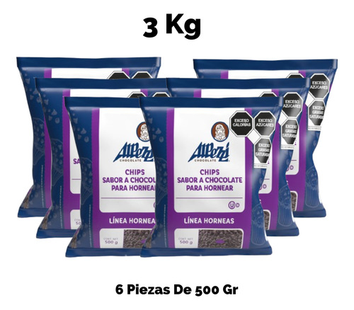 Chispas De Chocolate Horneables Alpezzi 3 Kg