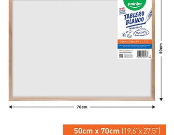 Tablero 50x70cm Tablero Blanco (whiteboard) Pointer 