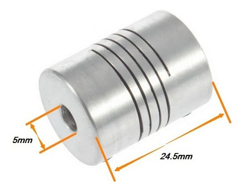 Cople Flexible De Aluminio De 5 A 8 Mm