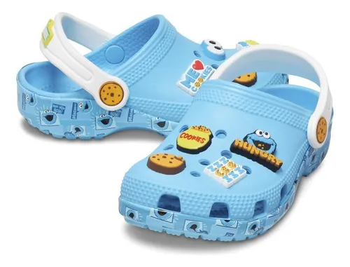 Sand lia Crocs Classic Sesame Workshop Clog T Electric Blue
