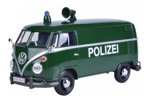 Camioneta Escala Volkswagen Tipo 2 (t1) Polizei Escala 1:24