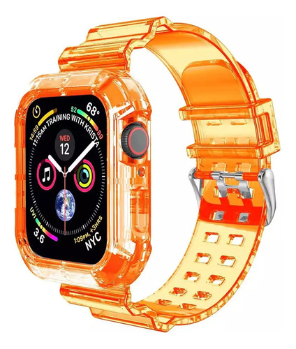 Correas Neon Apple Watch Smartwatch Transparente 42/44/45mm
