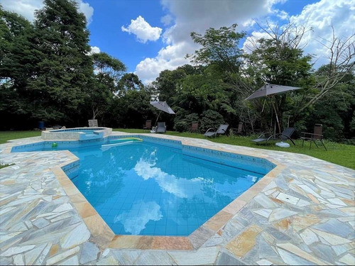 Imagem 27 de 30 de Fazendinha - 3d/1sts Terrea, 2 Lareiras, Piscina, Jardim + Casa Caseiro! - 1983v