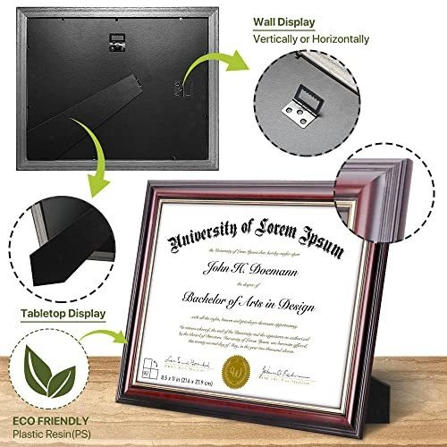 Marcos Para Cuadros Marcos De Certificado De Diploma 8.5 X 1