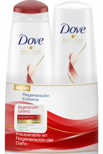 Dove Pack Shampoo Y Acond Regeneración Extrema 400ml