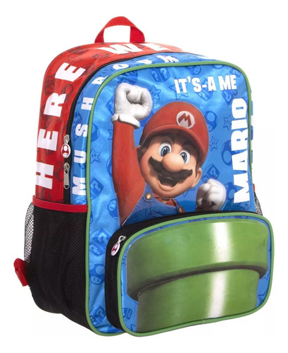 Mochila Escolar Primaria Super Mario Bros