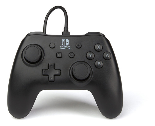 Control Con Cable Para Nintendo Switch Color Negro- Powera