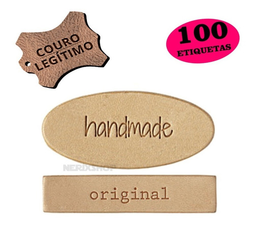 Imagem 1 de 4 de Etiqueta Sintético Sua Marca 100 Unid Personalizado C/ Logo