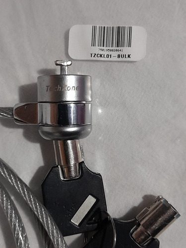 Candado Para Laptop C/llave Tzckl01-bulk Kensington Techzone