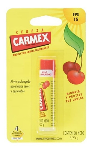 Carmex Pomada Cereza 4.25gr Pack C/5