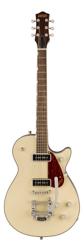 Guitarra elétrica Gretsch G5210t-p90 Two 90 Vintage White com orientação para a mão direita
