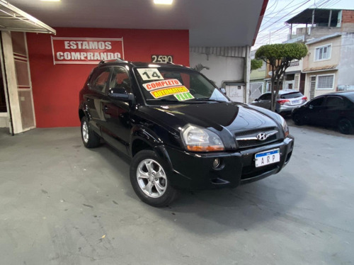 Imagem 2 de 14 de Hyundai Tucson Gls 2.0 Preta 2014 Couro Flex Automático