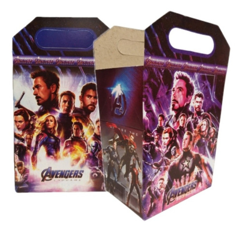 Avengers Vengadores Cajas Dulceras Bolos Aguinaldos 10 Pieza