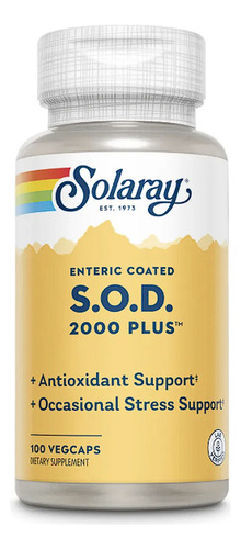 Sod Superoxide Dismutase 400mg X 100 Made In Usa Sin Sabor