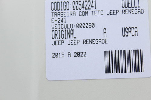 Traseira Com Teto Jeep Renegade 15/22 Usado (241) (Usado)