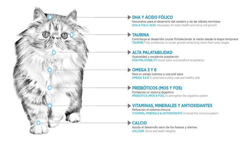 Imagen 2 de 4 de Alimento Nupec Felino Kitten 3kg