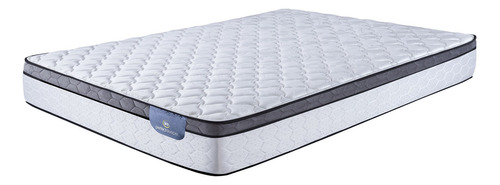 Colchón King de resortes Serta Perfect Sleeper Detroit euro blanco - 2m x 1.8m con Euro pillow