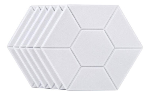 Paquete De 6 Paneles Acústicos Hexagonales Acolchados Insono