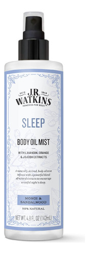 J.r. Watkins Sleep Body Oil Mist, Hidrata La Piel Y Fomenta.