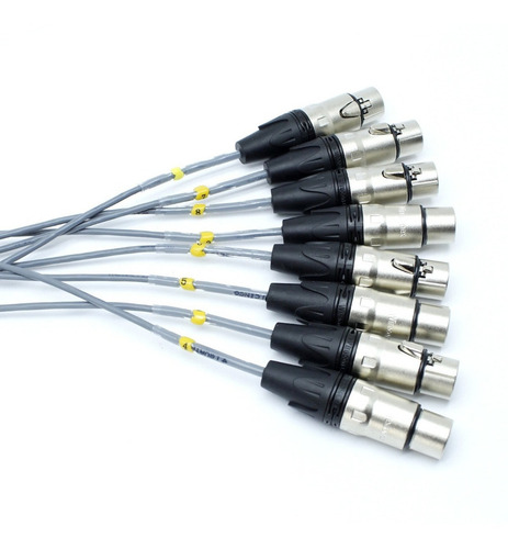 Multicabo 8 Vias Microfone Bateria Percussão Xlr Wireconex