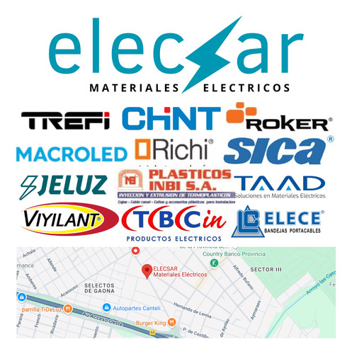 Bajada De Luz Pilar Homologado Monofásica Eden/s + Jabalina