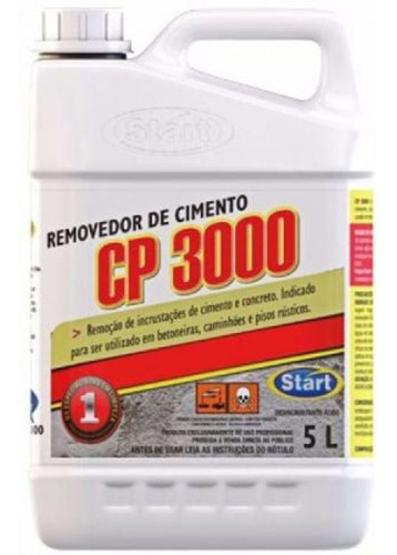 Start Cp 3000 Limpador E Removedor De Cimento E Concreto Concentrado Top 5 Litros