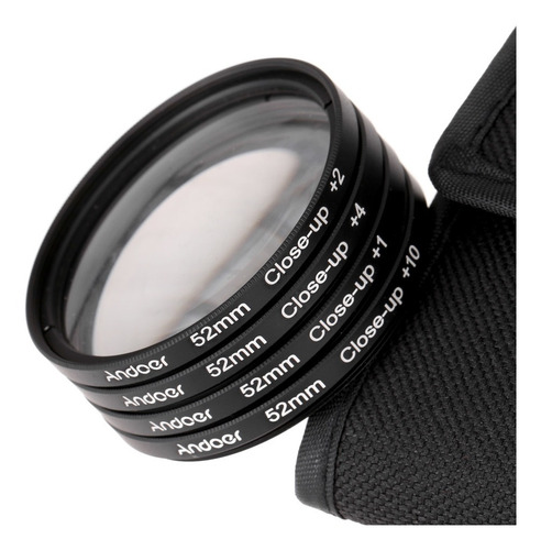 Juego De Filtros De Primer Plano Macro Andoer De 52 Mm +1 +2